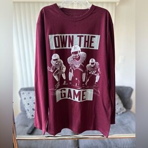 The Children’s Place Boys Long Sleeve Graphic Tee   Color Maroon   Size L